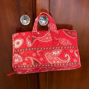 Vera Bradley Red Paisley Hanging Organizer